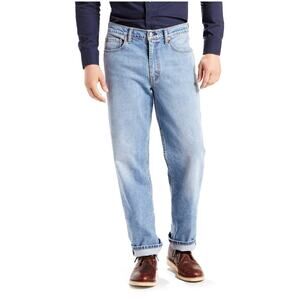 VTG Levis 550 Relaxed Fit Tapered Leg Jeans Mens W30 L32 Light Wash Y2K 1996